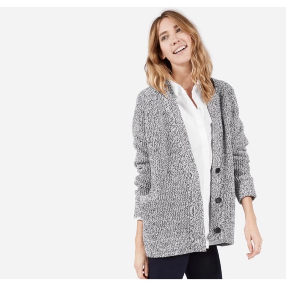 Everlane Chunky Wool Cardigan